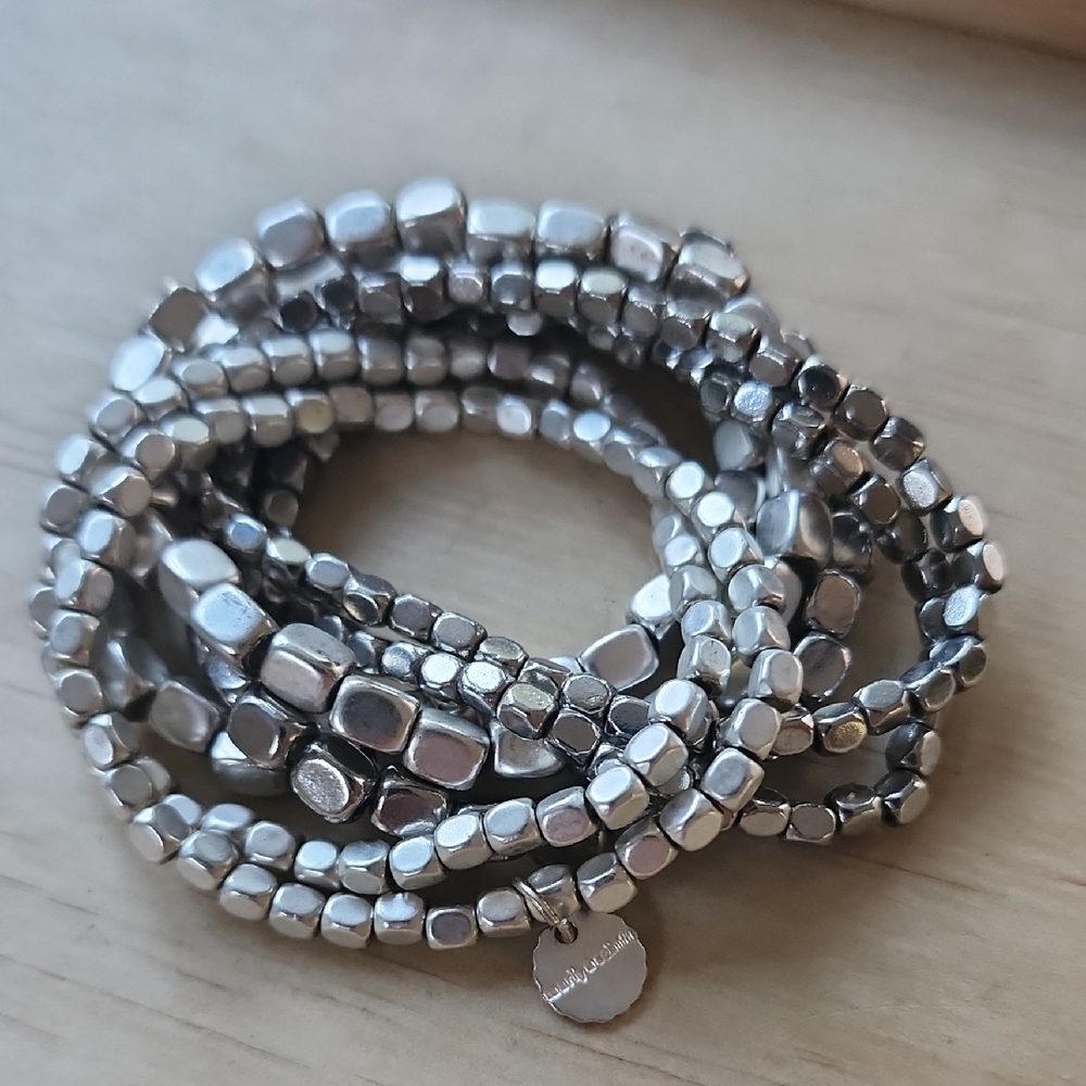 Marlyn Schiff Silver Beaded Bracelet